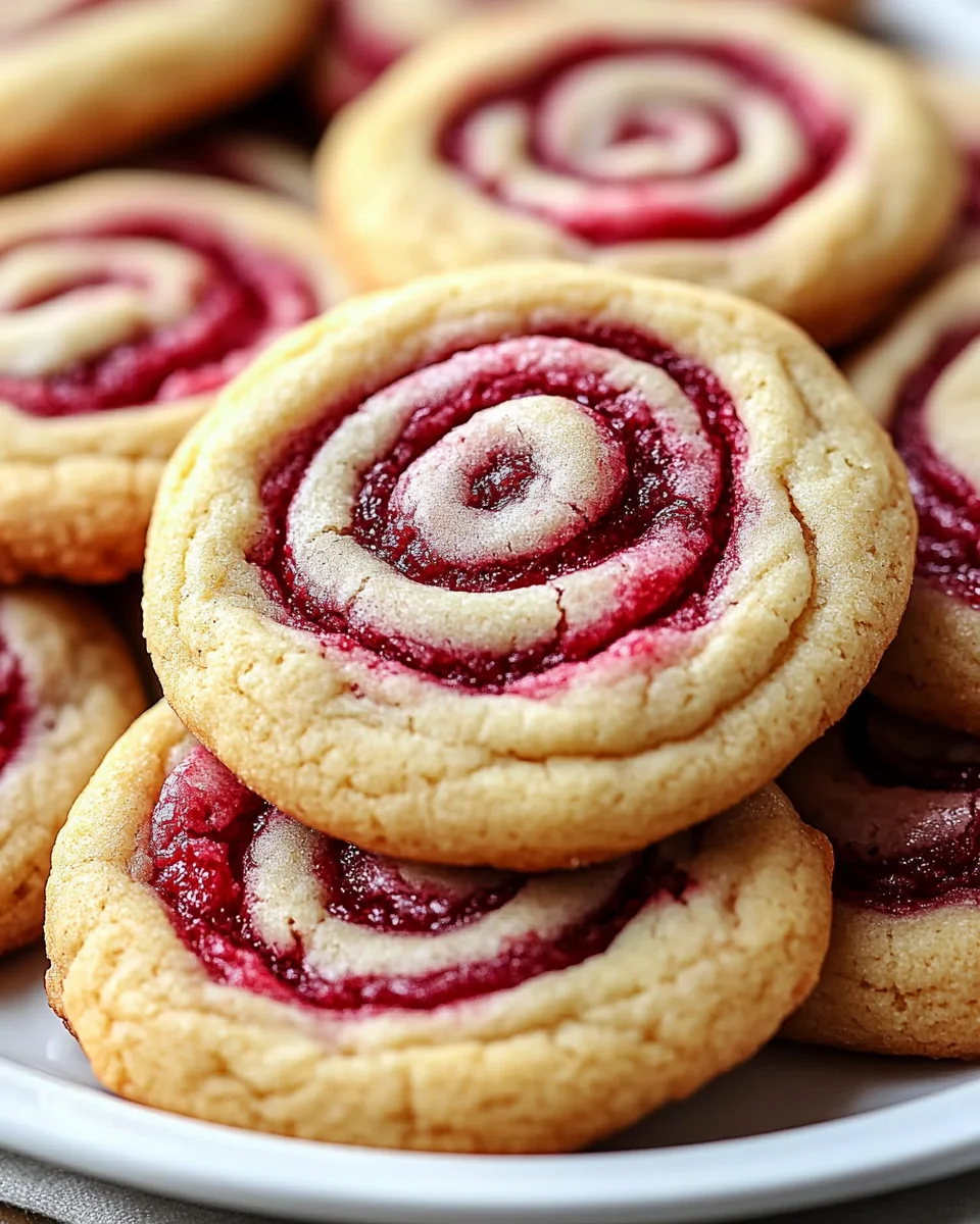 Raspberry Swirl Cookies Raspberry