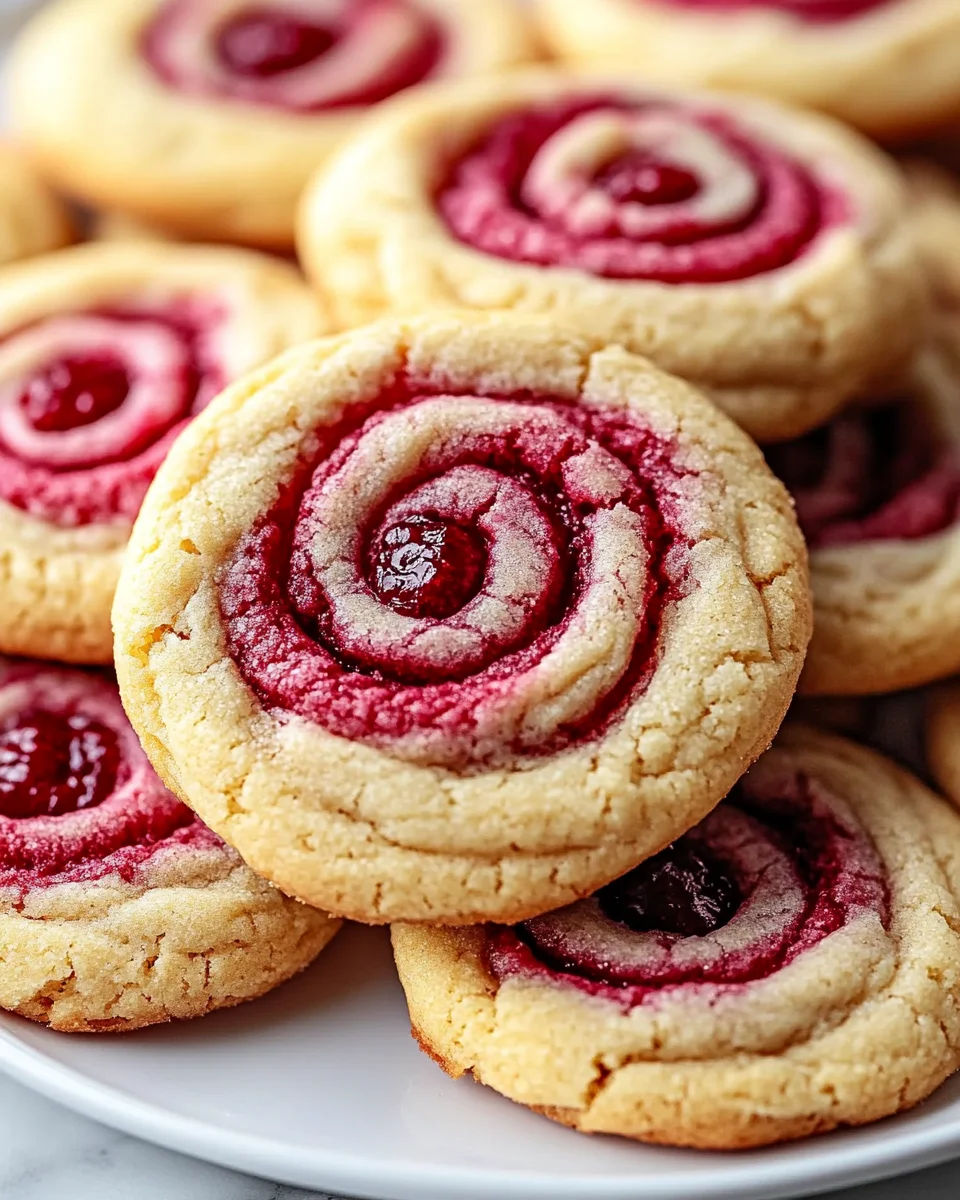 Raspberry Swirl Cookies Raspberry