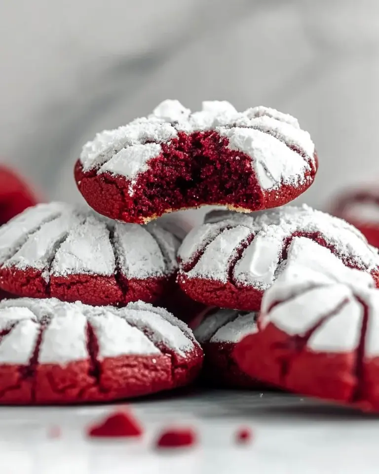 Red Velvet Crinkle Cookie
