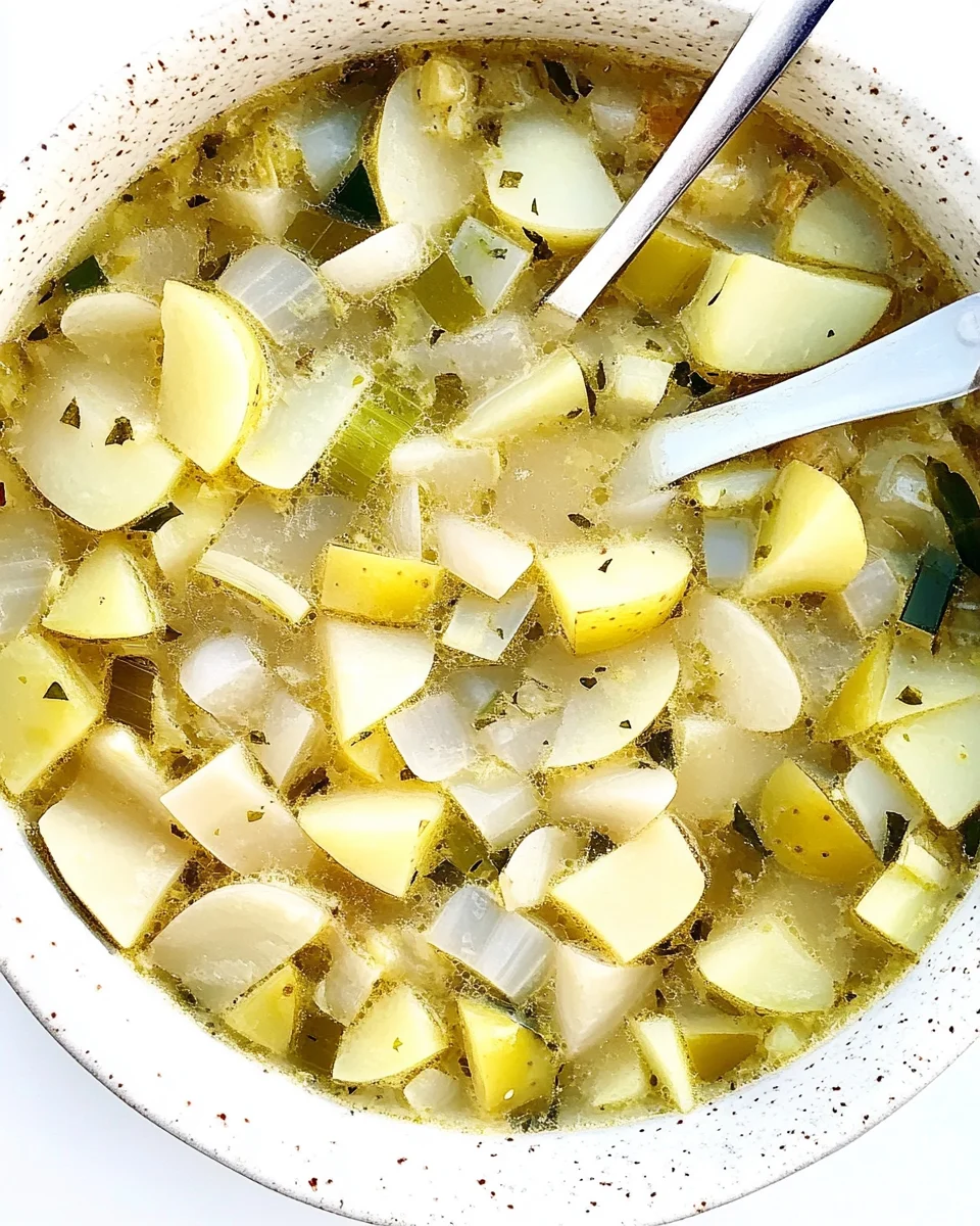Rustic Potato Leek Soup Rustic