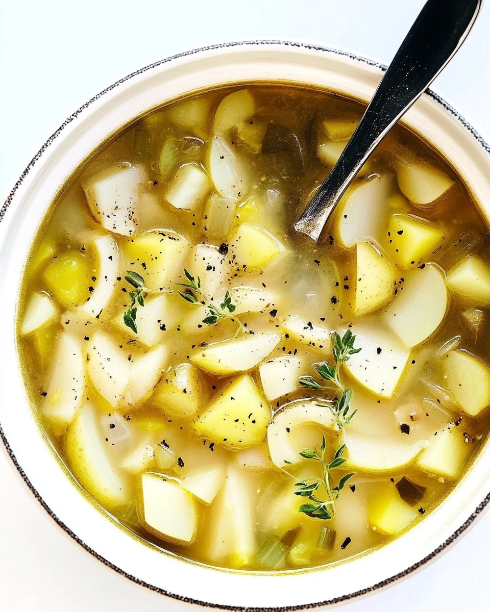 Rustic Potato Leek Soup Rustic