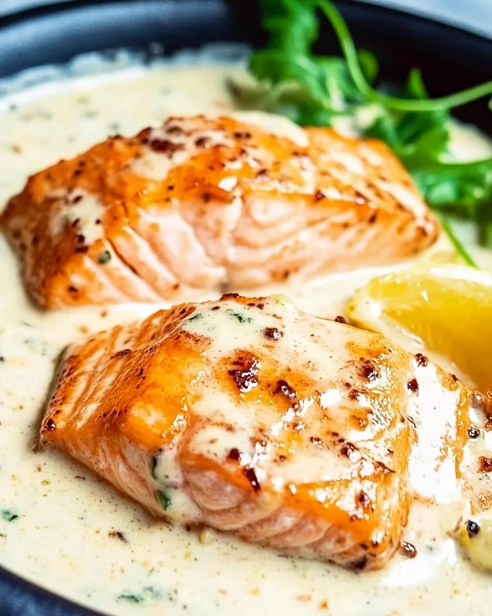 Salmon with Lemon Cream Sauce Salmon