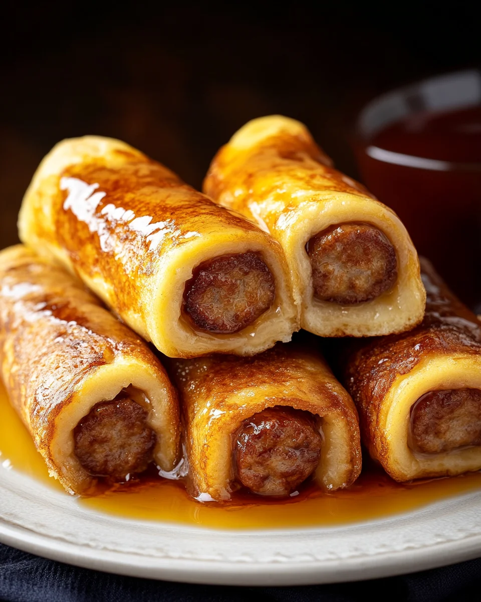 Sausage French Toast Roll-Ups Sausage