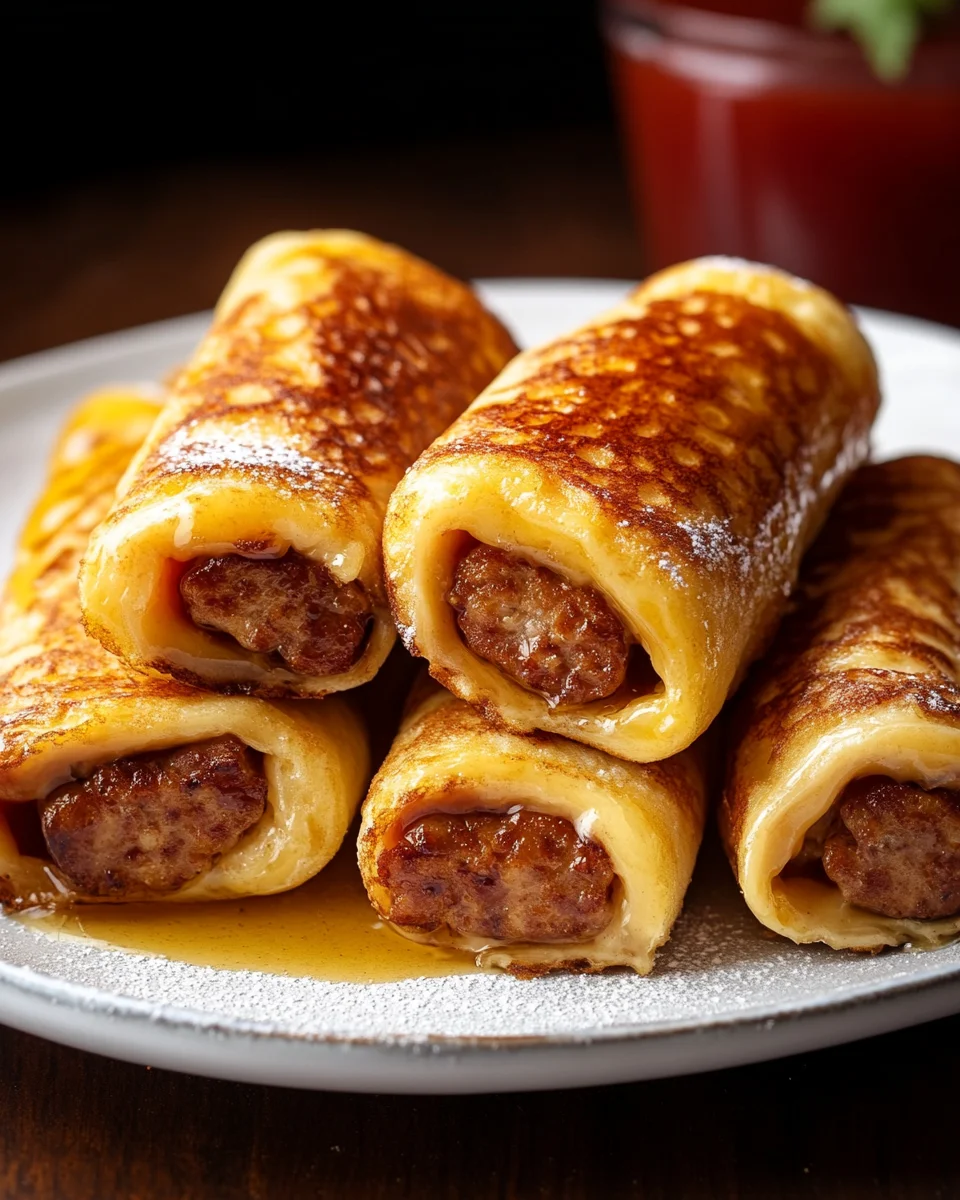 Sausage French Toast Roll-Ups Sausage