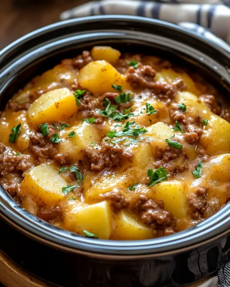 Slow Cooker Cowboy Potato Casserole