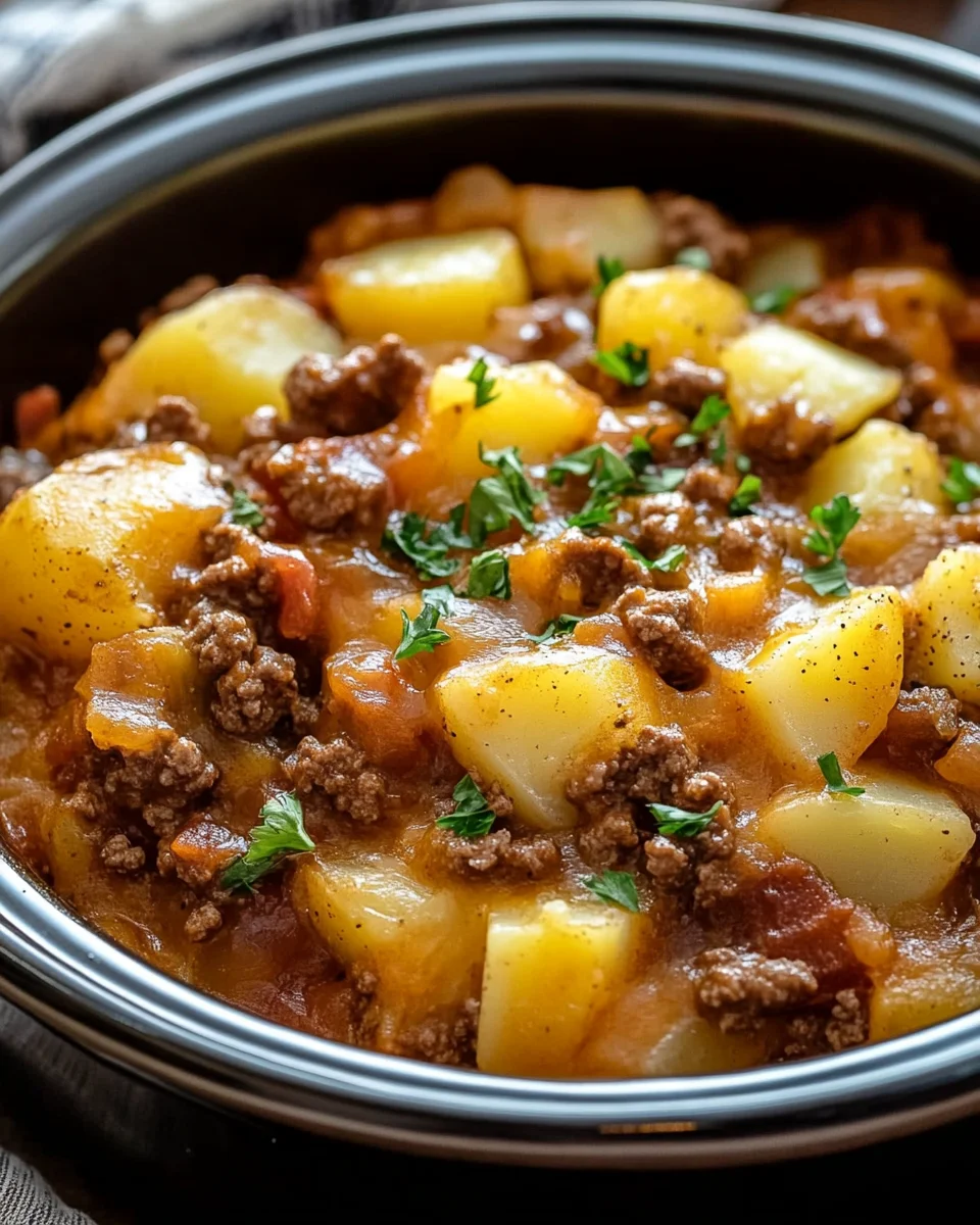 Slow Cooker Cowboy Potato Casserole Slow