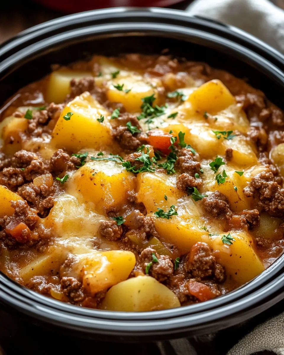 Slow Cooker Cowboy Potato Casserole Slow