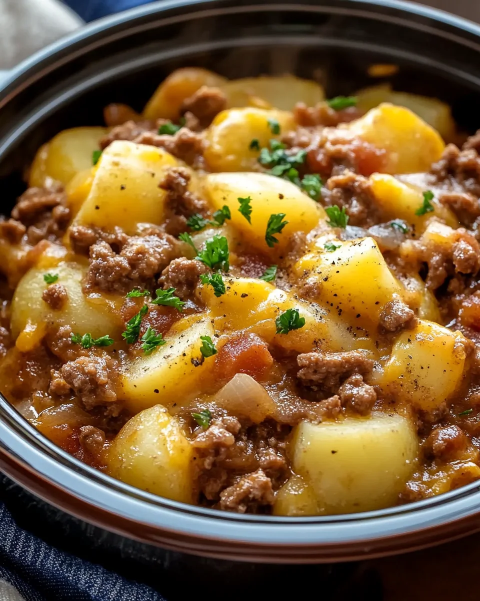 Slow Cooker Cowboy Potato Casserole Slow