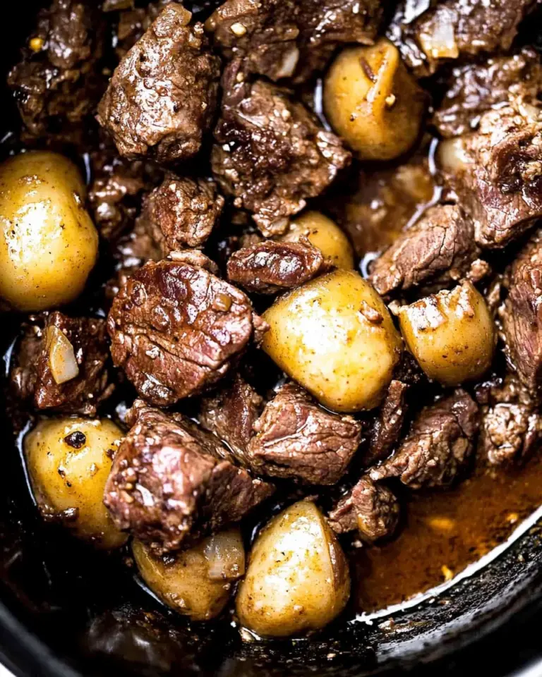Slow Cooker Garlic Butter Beef Bites