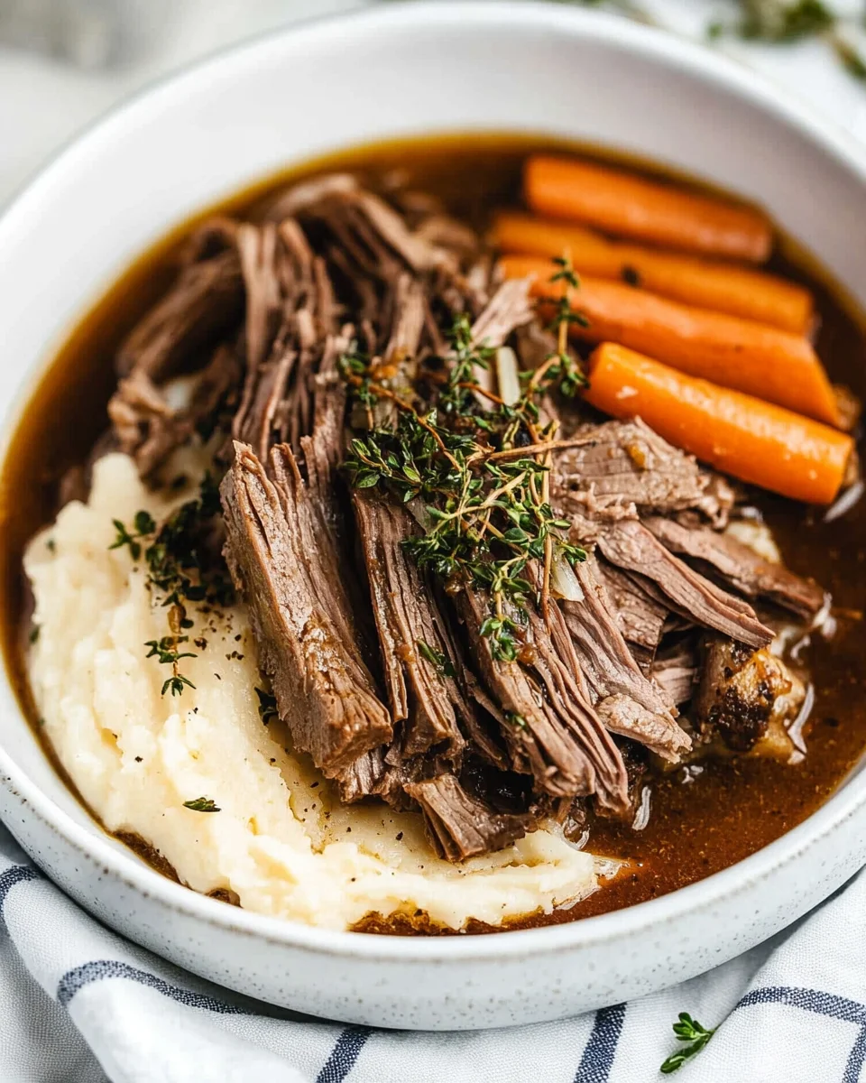 Slow Cooker Garlic Herb Pot Roast 21 Slow