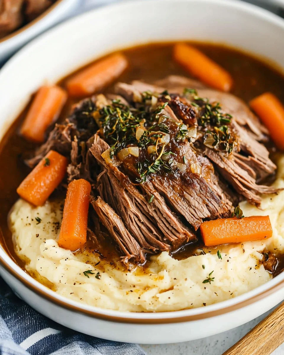 Slow Cooker Garlic Herb Pot Roast 22 Slow