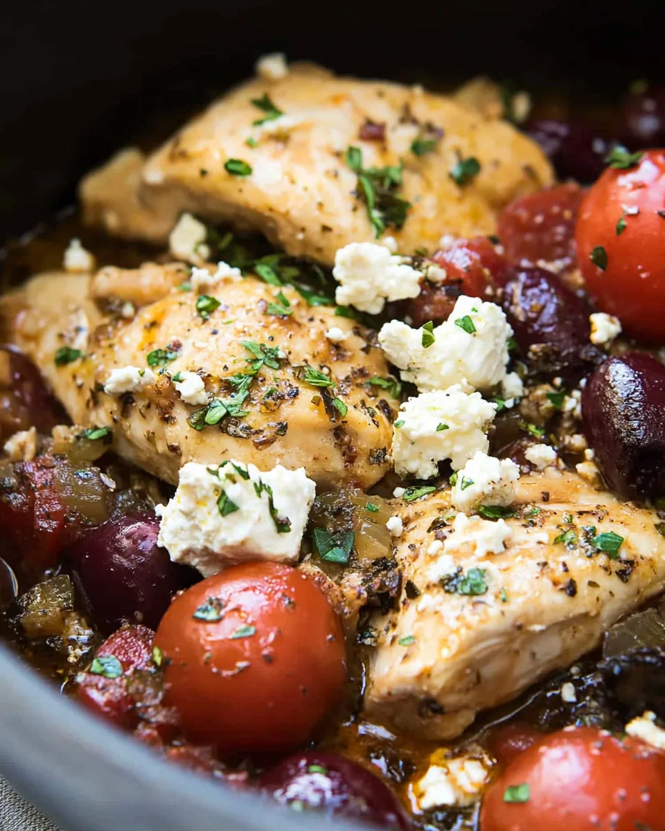 Slow Cooker Greek Chicken Slow