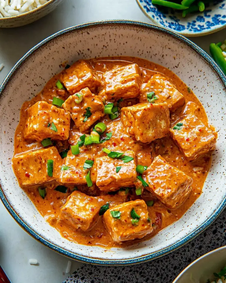 Spicy Tofu with Creamy Coconut Sauce