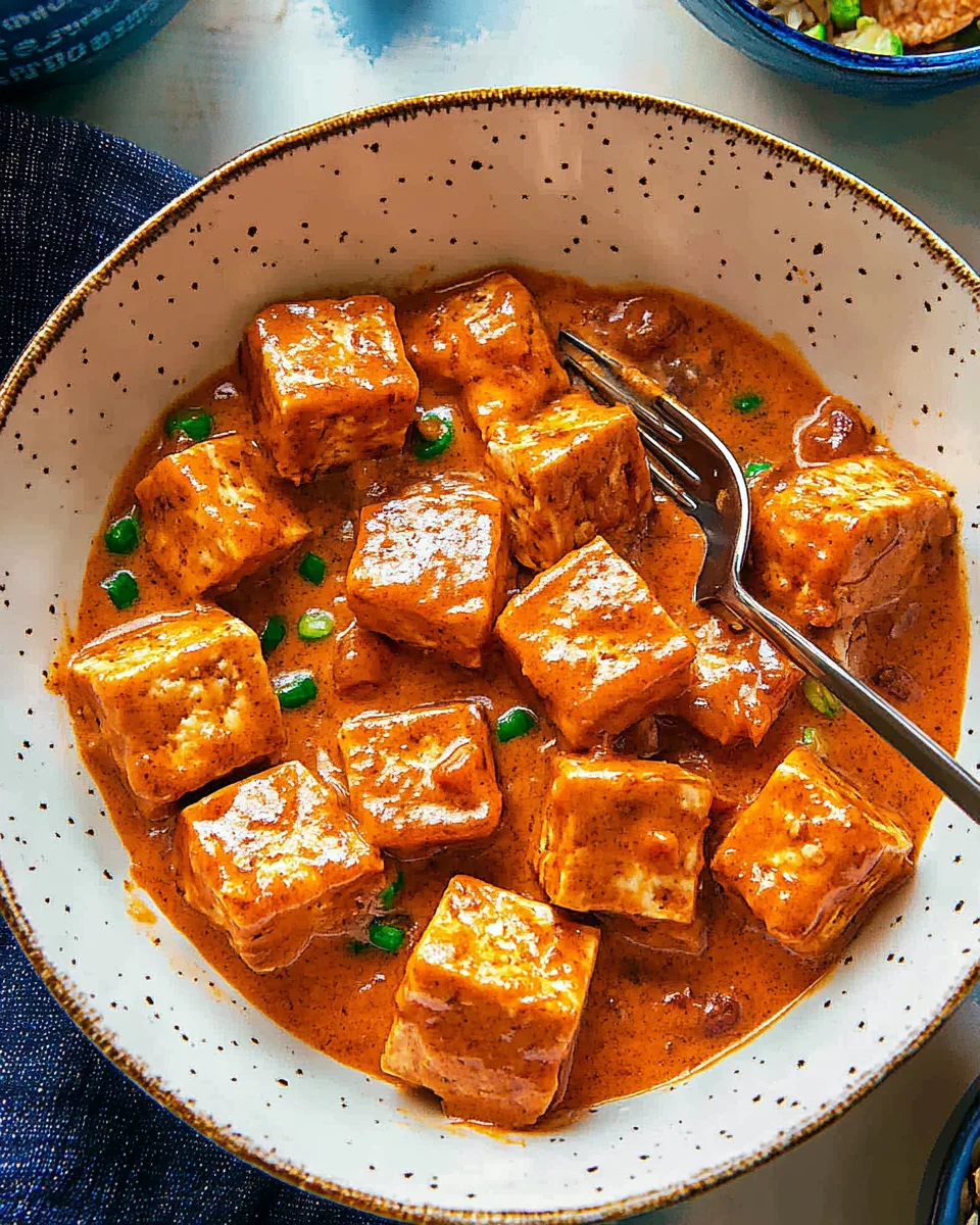 Spicy Tofu with Creamy Coconut Sauce Spicy