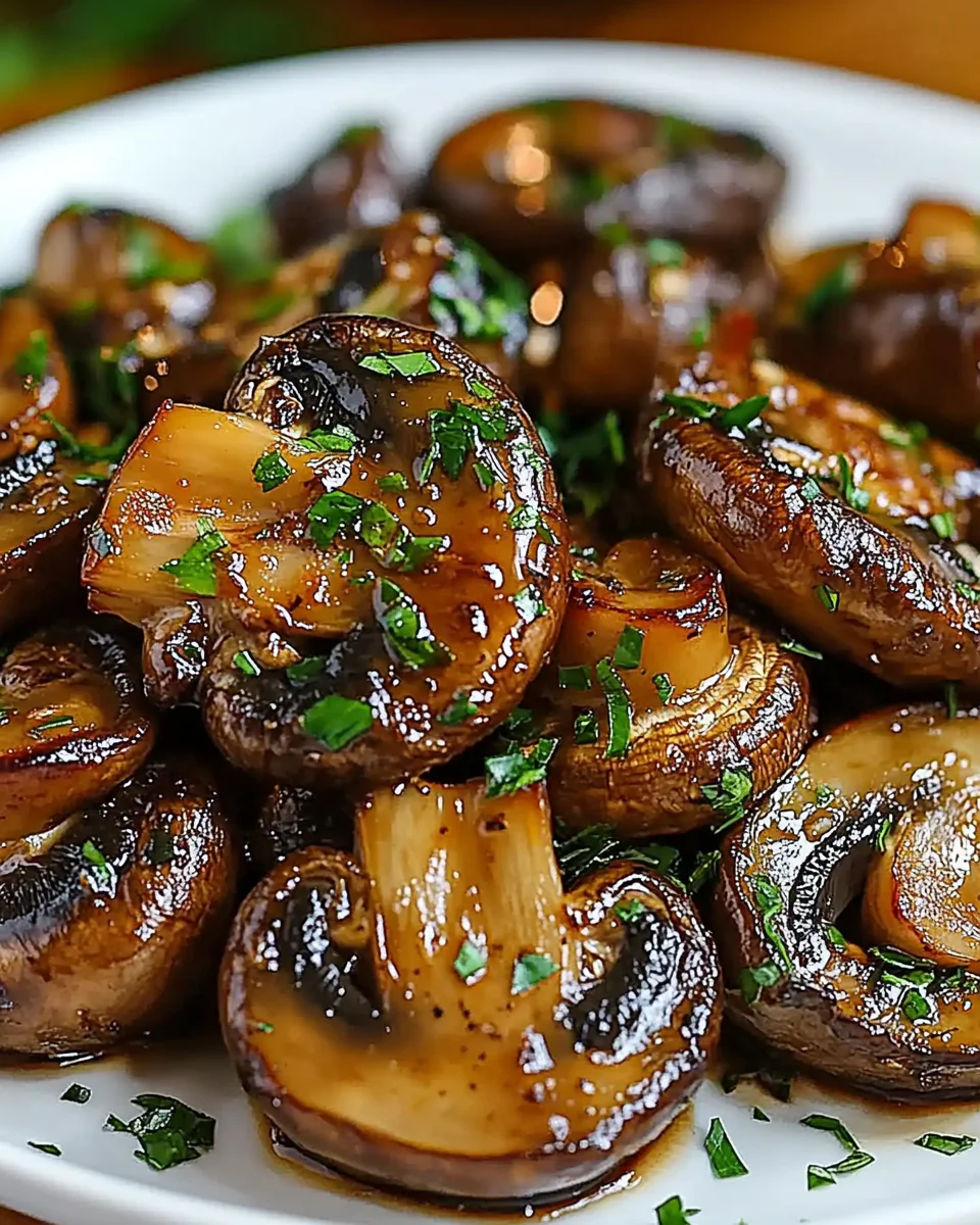 Steakhouse Garlic Butter Mushrooms