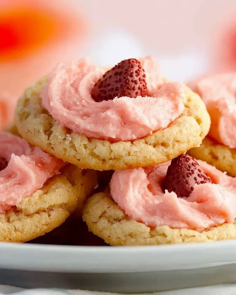 Strawberry Kiss Cookies