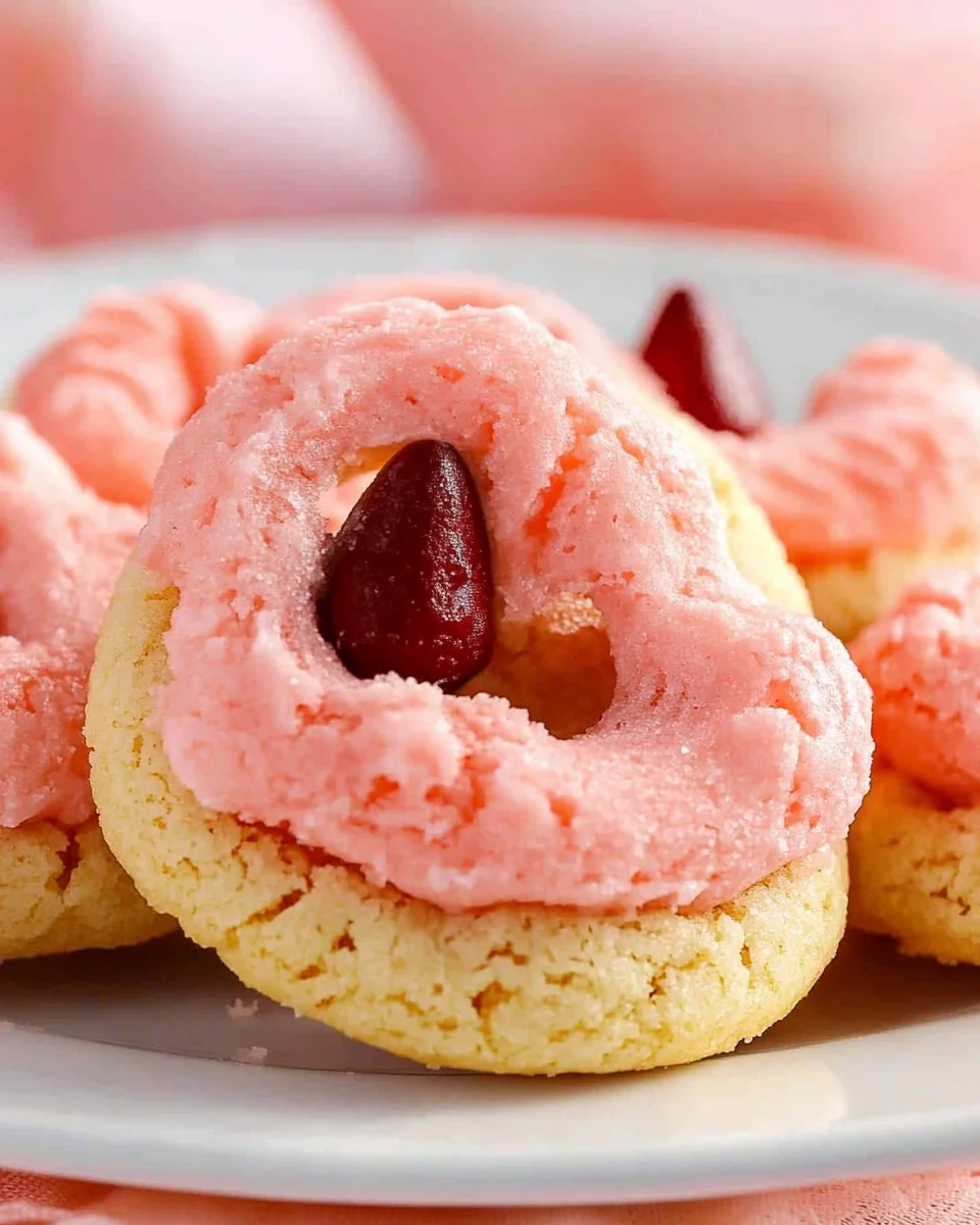 Strawberry Kiss Cookies Strawberry