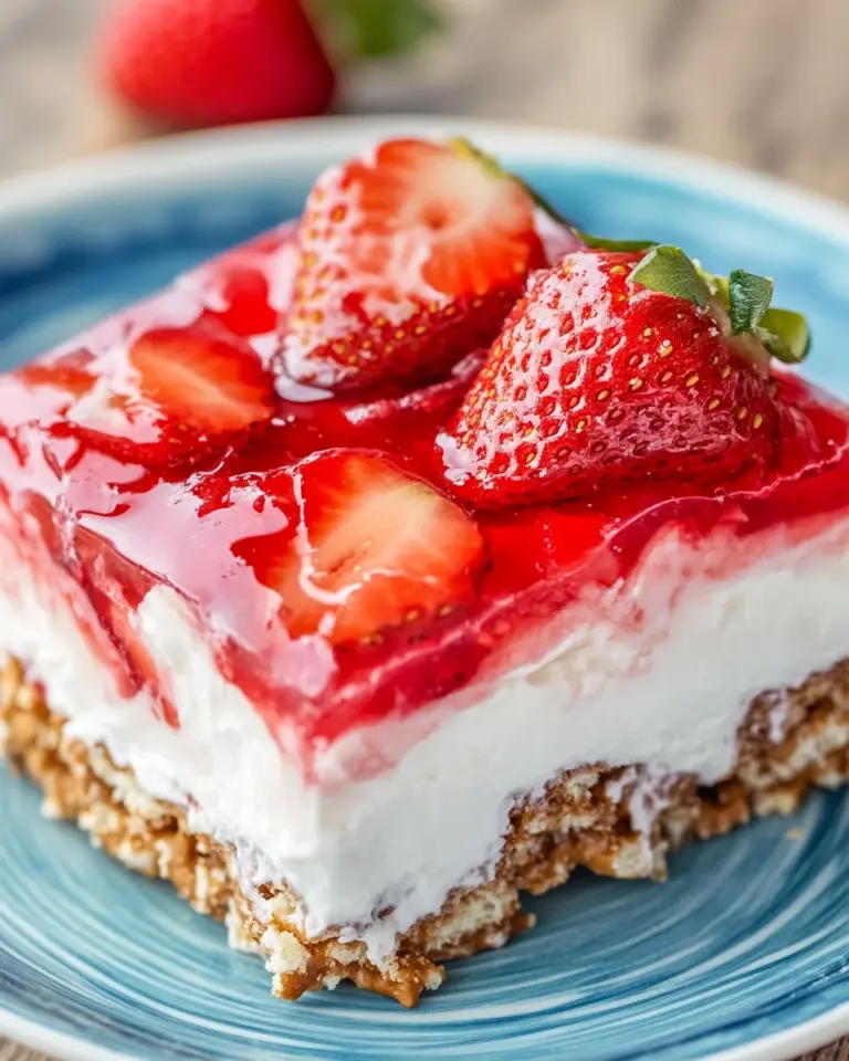 Strawberry Pretzel Jello Salad