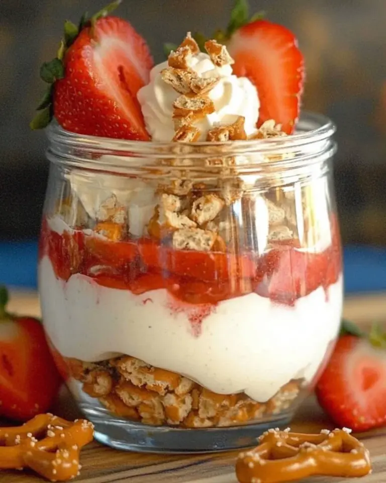 Strawberry Pretzel Salad Parfaits