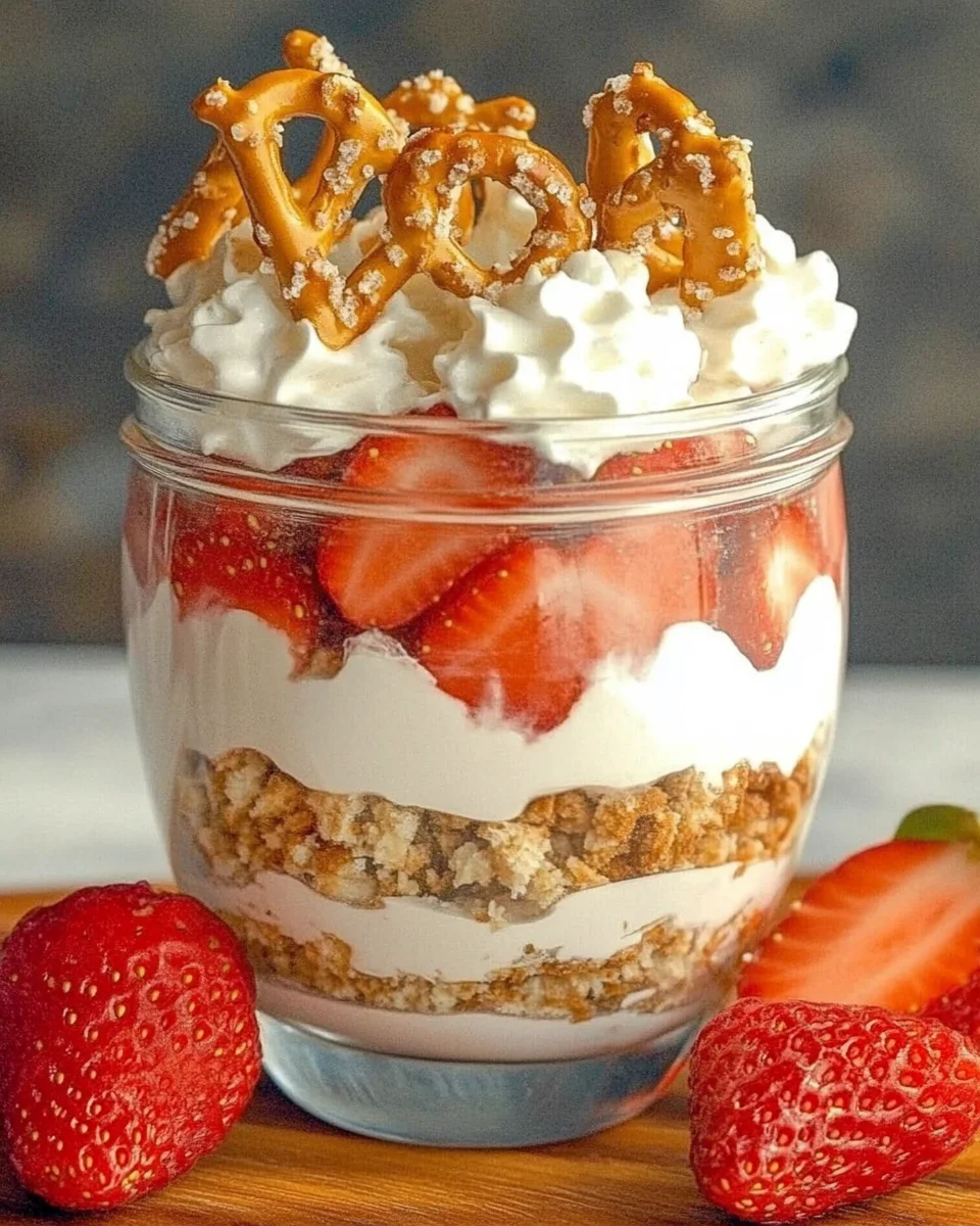Strawberry Pretzel Salad Parfaits Strawberry