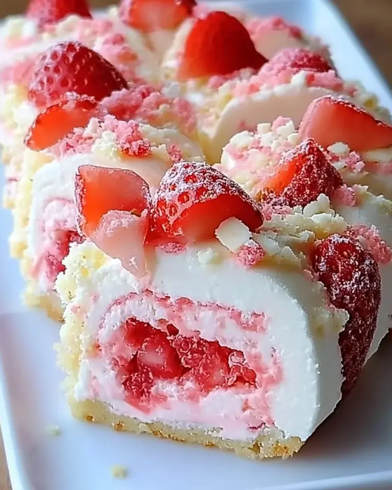 Strawberry Shortcake Cheesecake Rolls