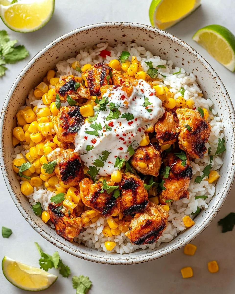 Street Corn Chicken Rice Bowl Street