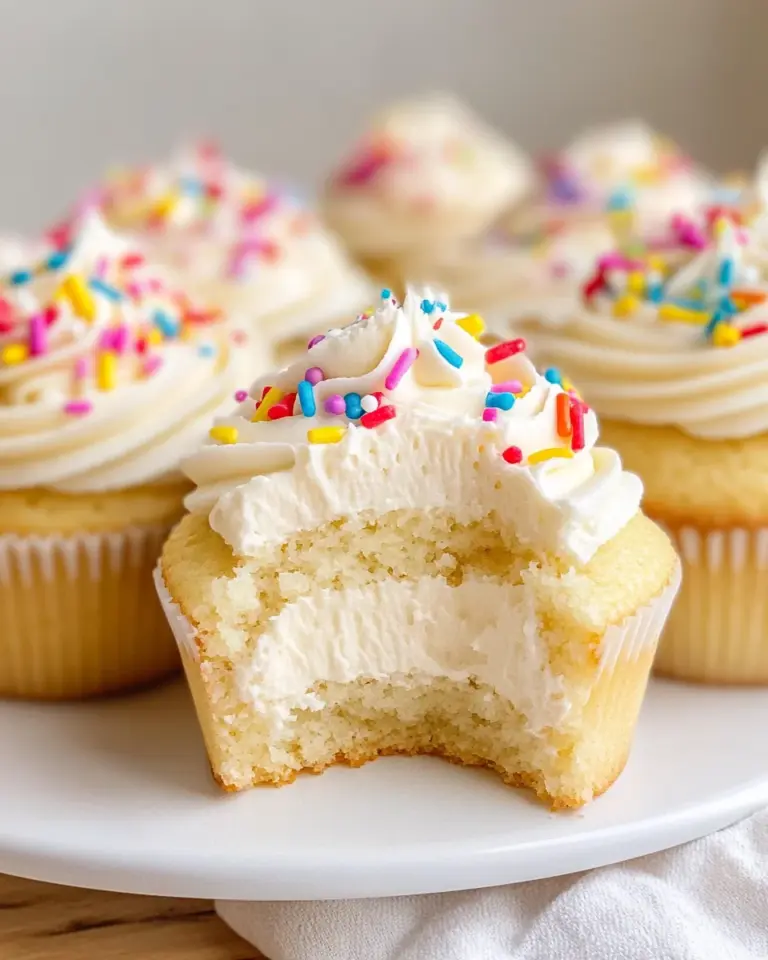 Vanilla Birthday Cupcakes