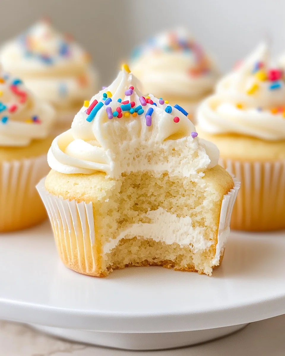 Vanilla Birthday Cupcakes Vanilla
