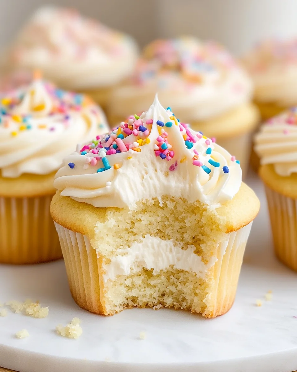 Vanilla Birthday Cupcakes Vanilla