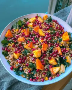 Winter Pomegranate and Grain Salad