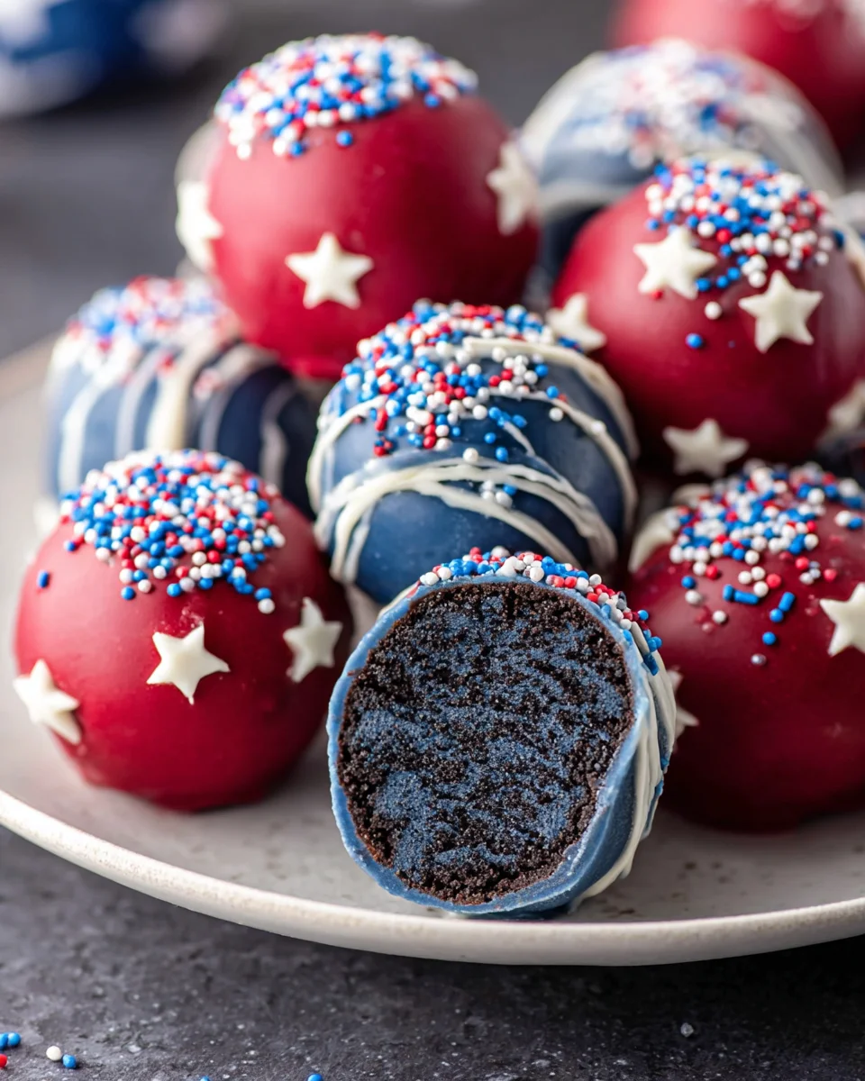 4th Of July Oreo Balls 4th