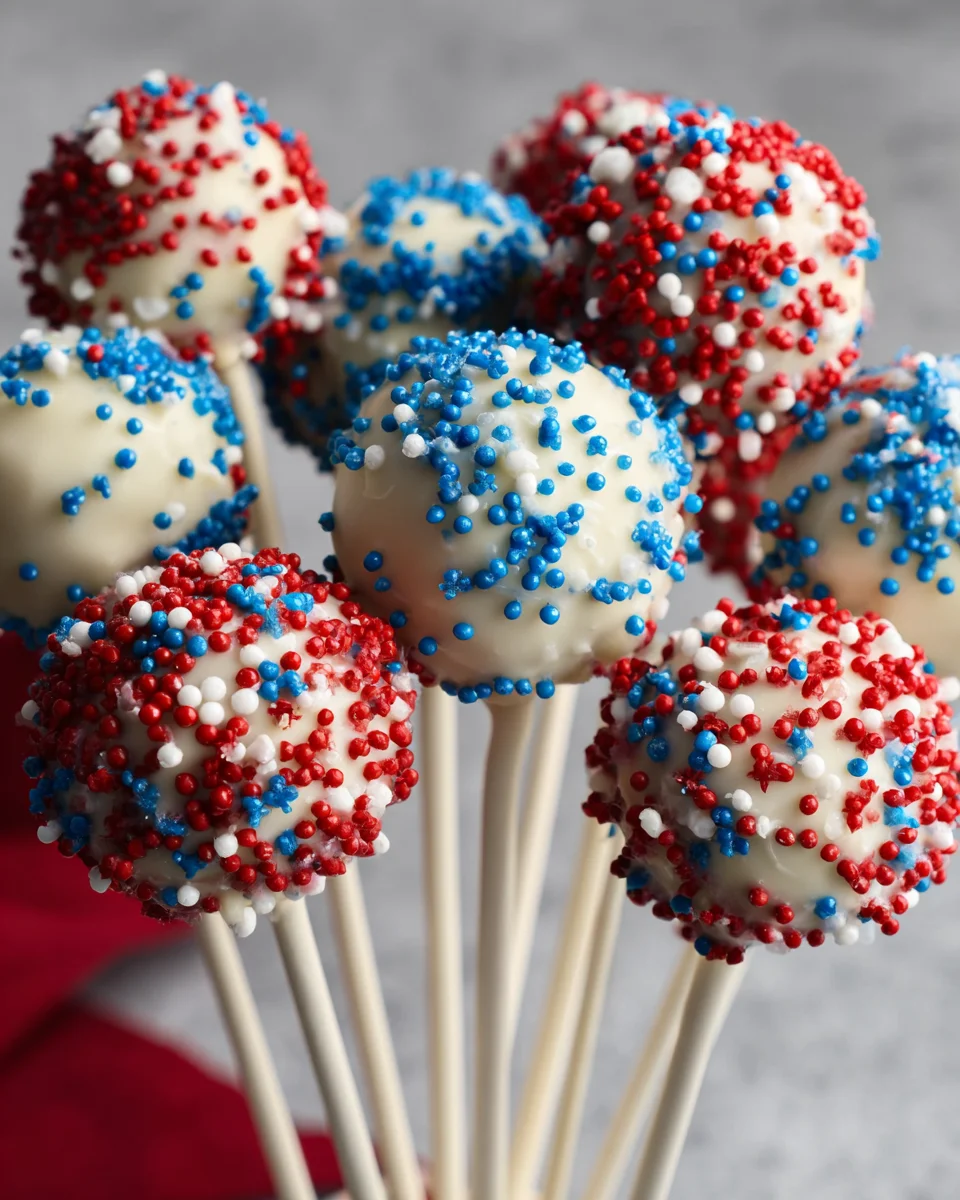 4th of July Cake pops 4th