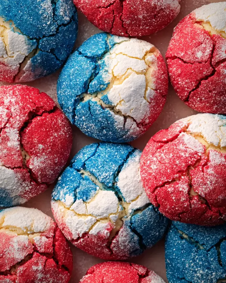 4th of July Crinkle Cookies
