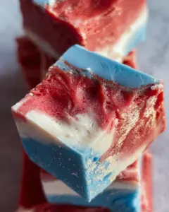4th of July Tie Dyed Fudge