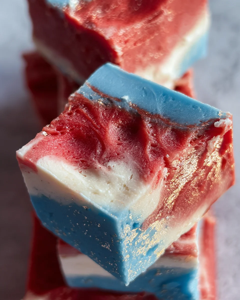 4th of July Tie Dyed Fudge 4th of July Tie Dyed Fudge