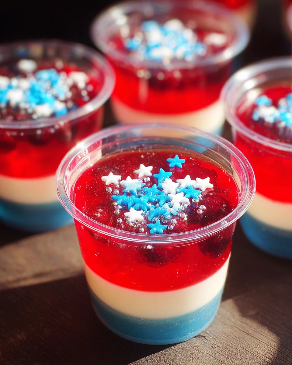 American Flag Jello Shots 15 American Flag Jello Shots