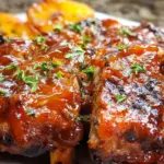 Baby Back Ribs with Balsamic-Peach BBQ Sauce