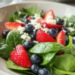 Berry, Feta and Spinach Salad