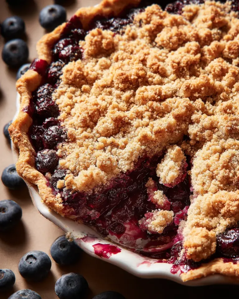 Blueberry Crumble Pie