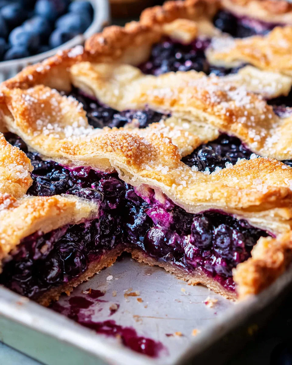 Blueberry Slab Pie Blueberry