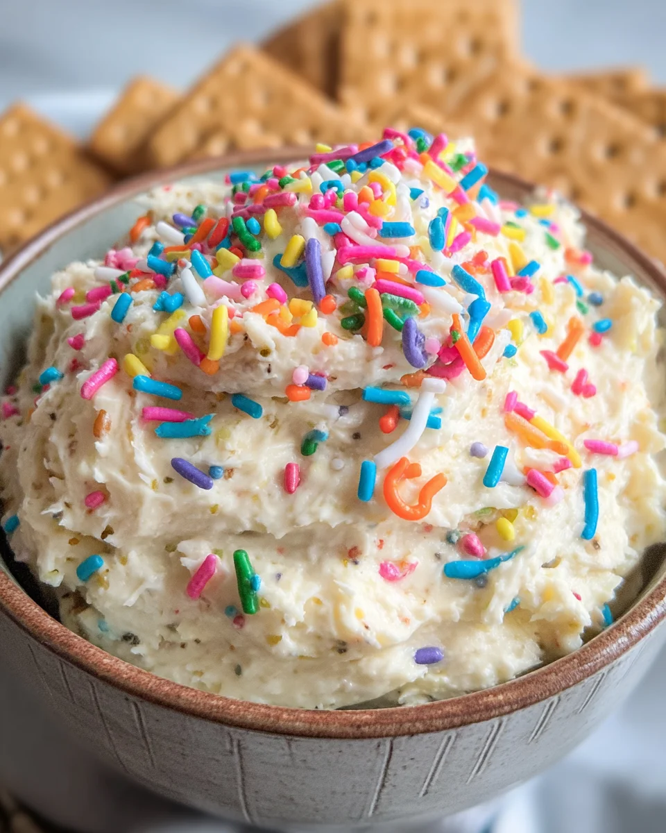 Cake Batter Dip Cake