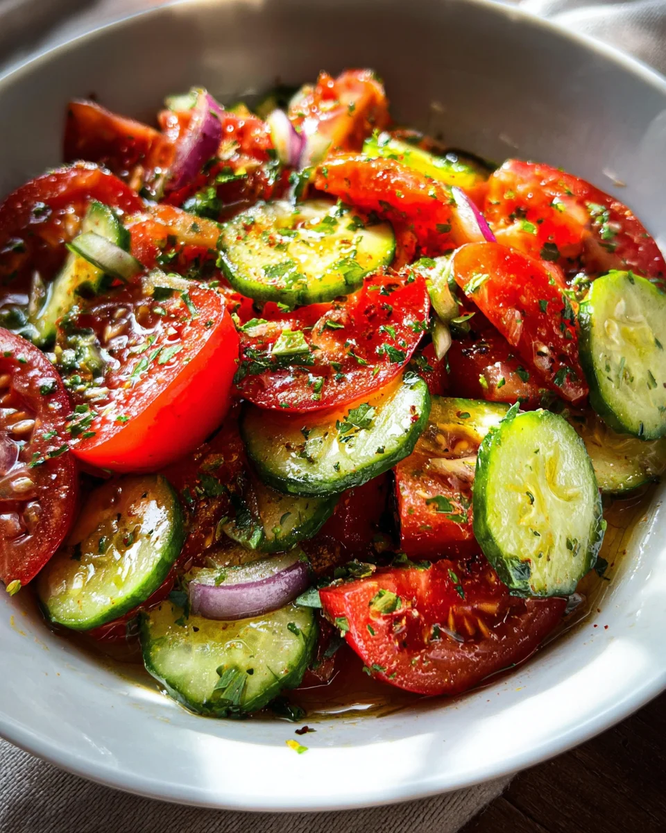 Cucumber Tomato Salad Cucumber