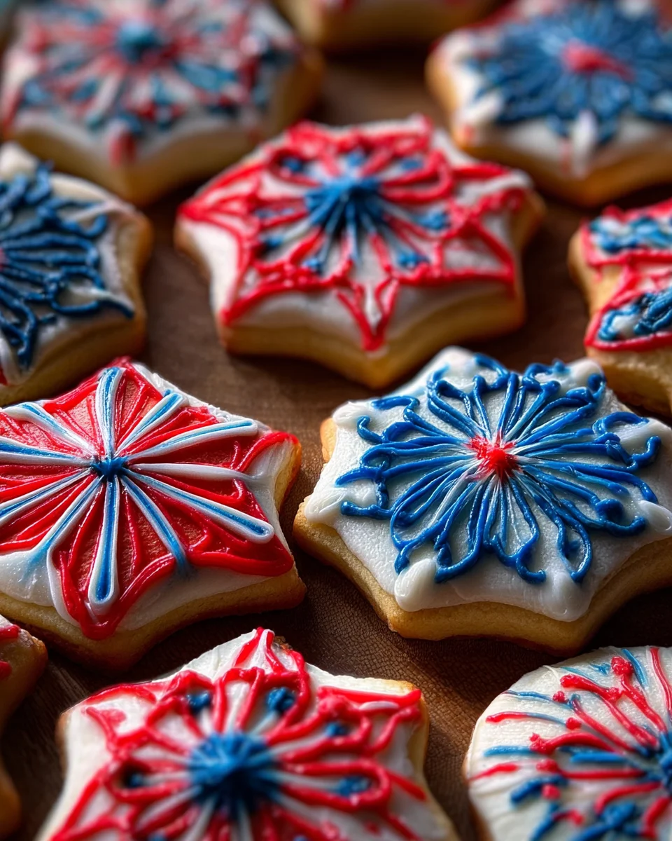 Fireworks Sugar Cookie Cake Fireworks Sugar Cookie Cake