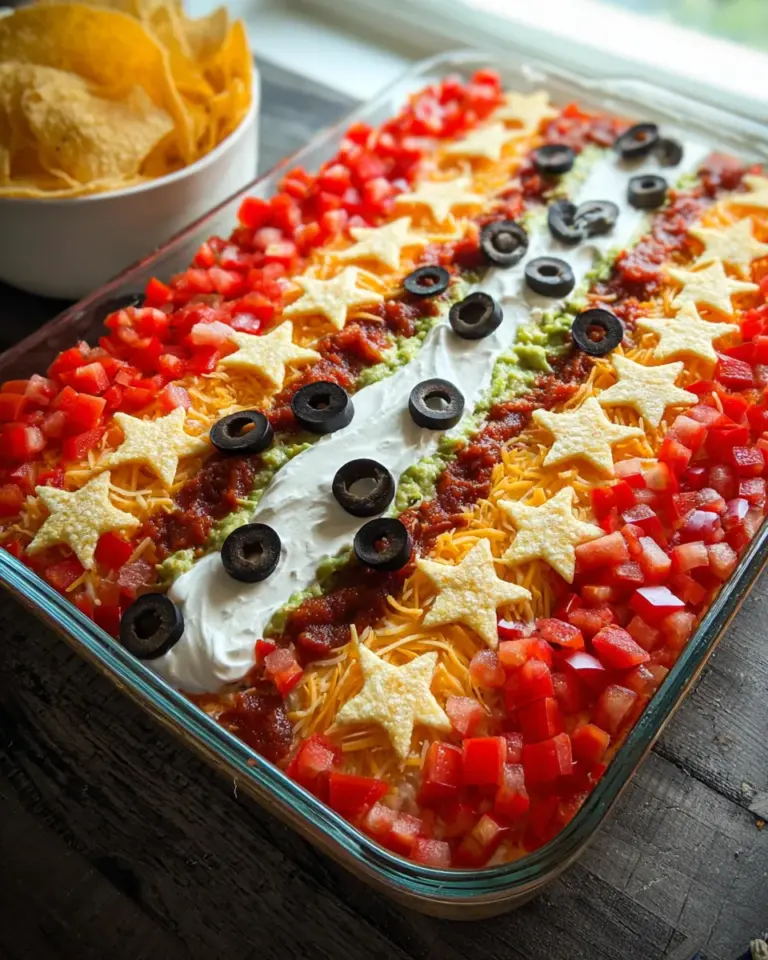 Flag Taco Dip