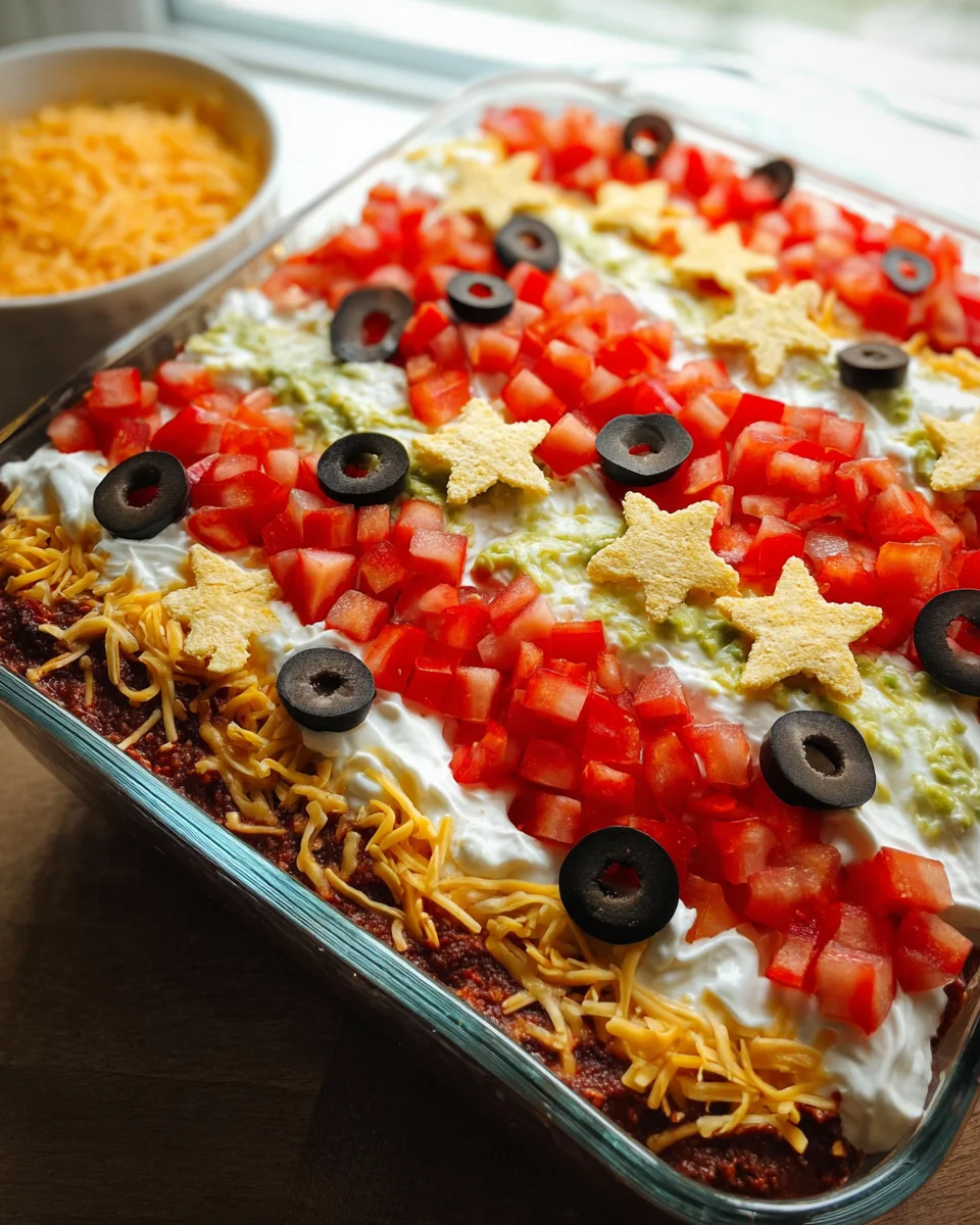 Flag Taco Dip Flag