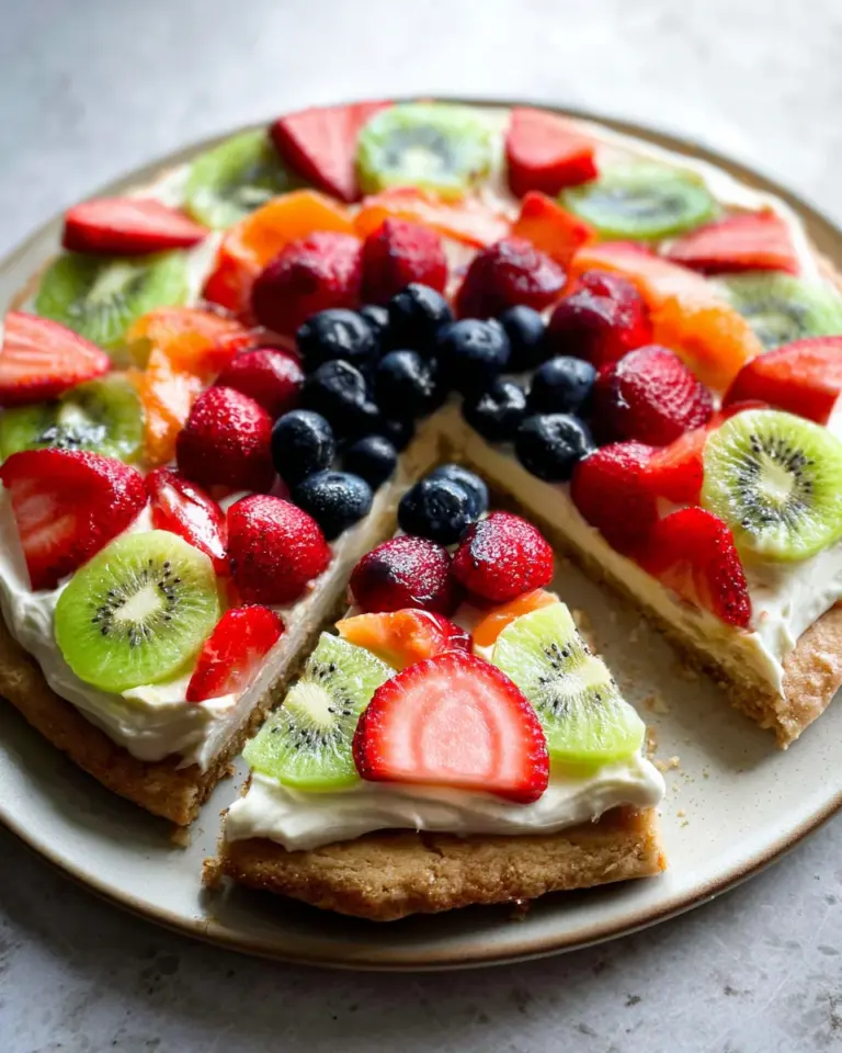 Fruit Pizza Summer Dessert