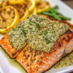 Grilled Salmon with Mustard-Herb Butter