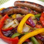 Grilled Sausage with Peppers and Onions