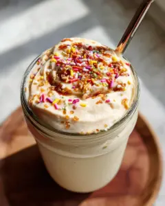 Healthy Vanilla Bean Protein Smoothie
