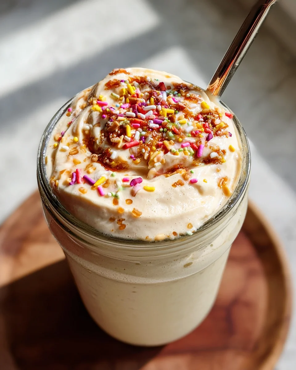 Healthy Vanilla Bean Protein Smoothie Healthy Vanilla Bean Protein Smoothie